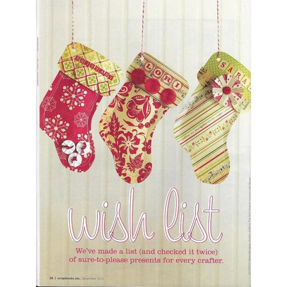 Scrapbooks Etc Magazine December 2010 Holiday ideas Thanksgiving Christmas trees - Picture 5 of 6